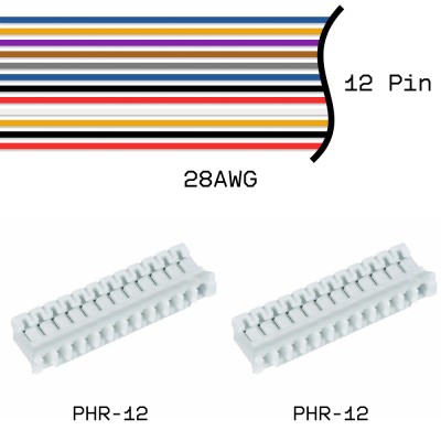 Кабельная сборка PHR-12 / PHR-12 28AWG 0,25м