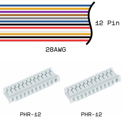 Кабельная сборка PHR-12 / PHR-12 28AWG 0,25м