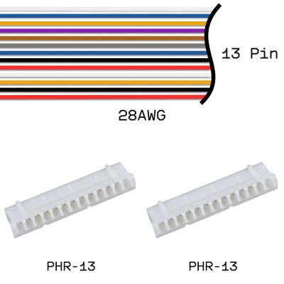 Кабельная сборка PHR-13 / PHR-13 28AWG 0,25м