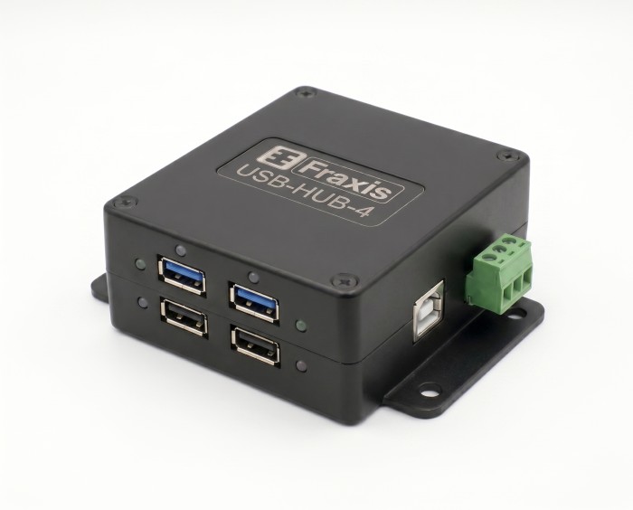 Промышленный USB-концентратор на 4 порта с усиленным питанием