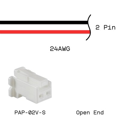Кабельная сборка PAP-02V-S / Open End 24AWG 0,25м