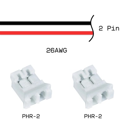 Кабельная сборка PHR-2 / PHR-2 26AWG 0,25м