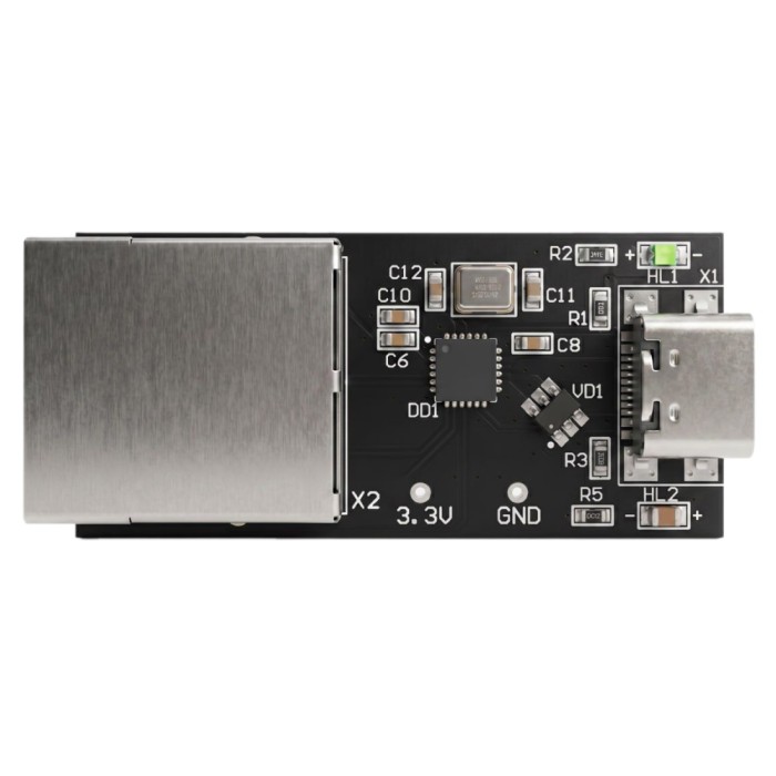 Преобразователь USB — Ethernet 10/100, беcкорпусное исполнение
