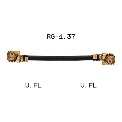 Кабельная сборка U. FL-2LPHF6-088N (U.FL – U.FL RG1.37), 0,05м