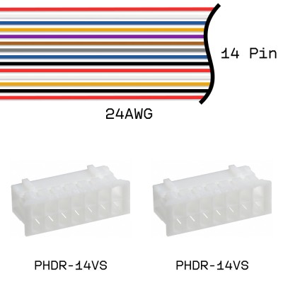 Кабельная сборка PHDR-14VS / PHDR-14VS 24AWG 0,25м