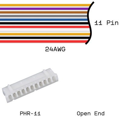 Кабельная сборка PHR-11 / Open End 24AWG 0,25м