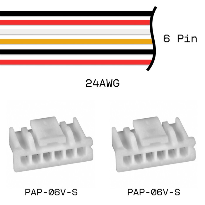 Кабельная сборка PAP-06V-S / PAP-06V-S 24AWG 0,25м