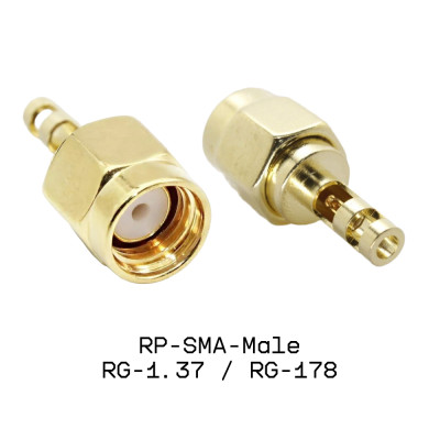 Разъем RP-SMA-Male на кабель RG178