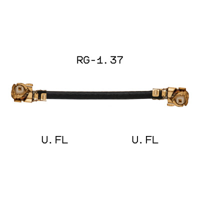 Кабельная сборка U. FL-2LPHF6-088N (U.FL – U.FL RG1.37), 0,035м