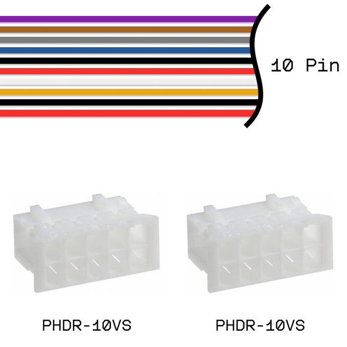Кабельная сборка PHDR-10VS / PHDR-10VS 28AWG 0,25м
