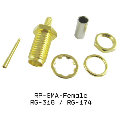 Разъем RP-SMA-Female RG316