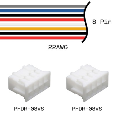 Кабельная сборка PHDR-08VS / PHDR-08VS 22AWG 0,25м