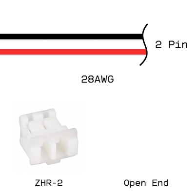 Кабельная сборка ZHR-2 / Open End 28AWG 0,25м