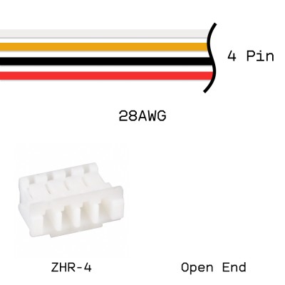 Кабельная сборка ZHR-4 / Open End 28AWG 0,25м
