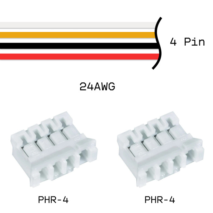 Кабельная сборка PHR-4 / PHR-4 24AWG 0,25м