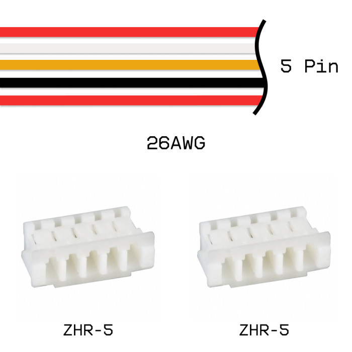 Кабельная сборка ZHR-5 / ZHR-5 26AWG 0,25м