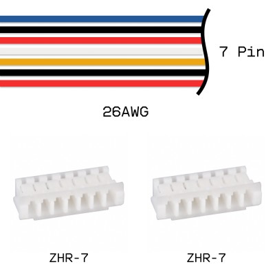 Кабельная сборка ZHR-7 / ZHR-7 26AWG 0,25м