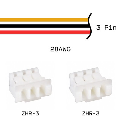 Кабельная сборка ZHR-3 / ZHR-3 28AWG 0,25м