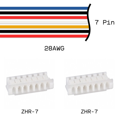 Кабельная сборка ZHR-7 / ZHR-7 28AWG 0,25м