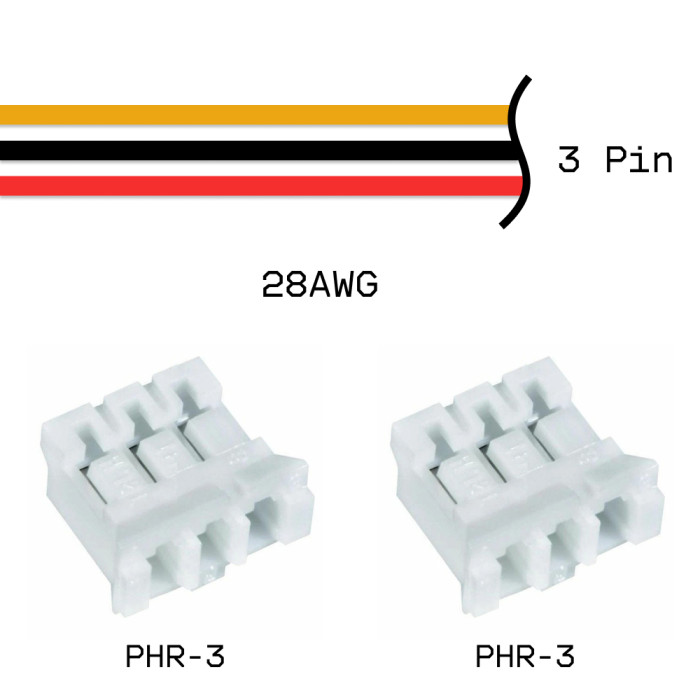 Кабельная сборка PHR-3 / PHR-3 28AWG 0,25м