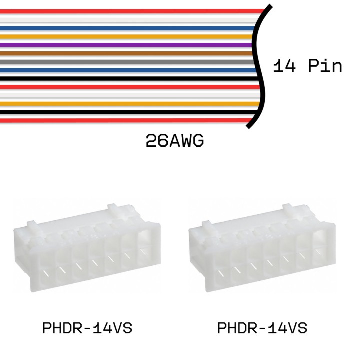 Кабельная сборка PHDR-14VS / PHDR-14VS 26AWG 0,25м