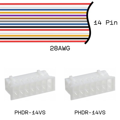 Кабельная сборка PHDR-14VS / PHDR-14VS 28AWG 0,25м