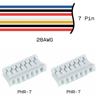 Кабельная сборка PHR-7 / PHR-7 28AWG 0,25м
