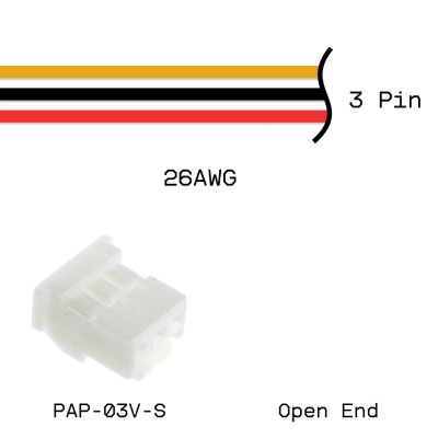 Кабельная сборка PAP-03V-S / Open End 26AWG 0,25м