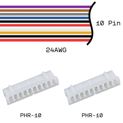 Кабельная сборка PHR-10 / PHR-10 24AWG 0,25м