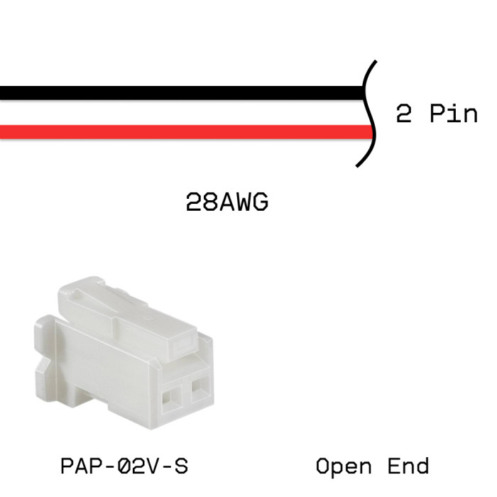 Кабельная сборка PAP-02V-S / Open End 28AWG 0,25м