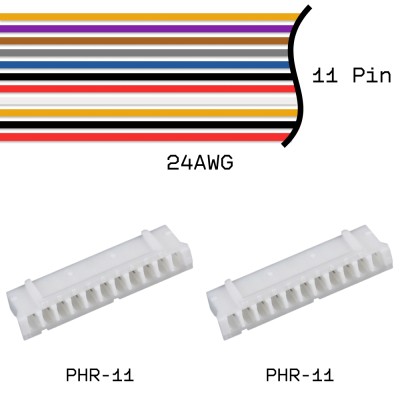 Кабельная сборка PHR-11 / PHR-11 24AWG 0,25м