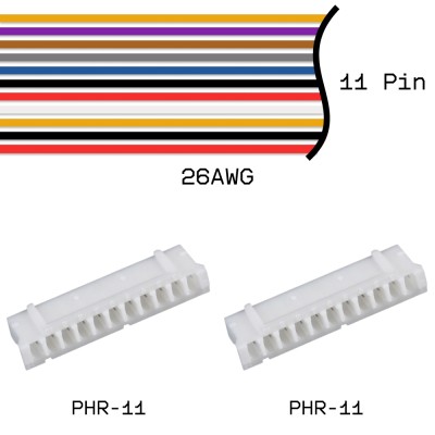 Кабельная сборка PHR-11 / PHR-11 26AWG 0,25м