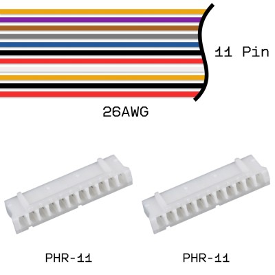 Кабельная сборка PHR-11 / PHR-11 26AWG 0,25м