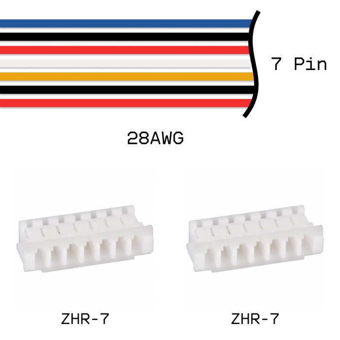 Кабельная сборка ZHR-7 / ZHR-7 28AWG 0,25м