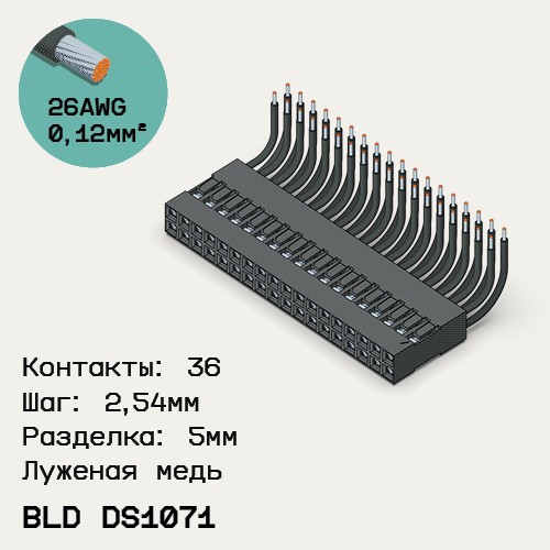 Односторонняя кабельная сборка на основе BLD DS1071