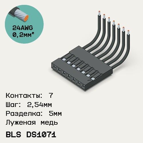 Односторонняя кабельная сборка на основе BLS DS1071