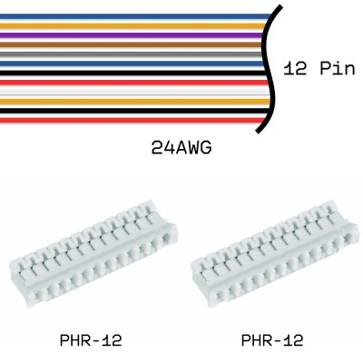 Кабельная сборка PHR-12 / PHR-12 24AWG 0,25м